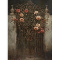 Gothic Castle Wall Art | Dark Academia Crow, Owl & Wildflowers Canvas Print