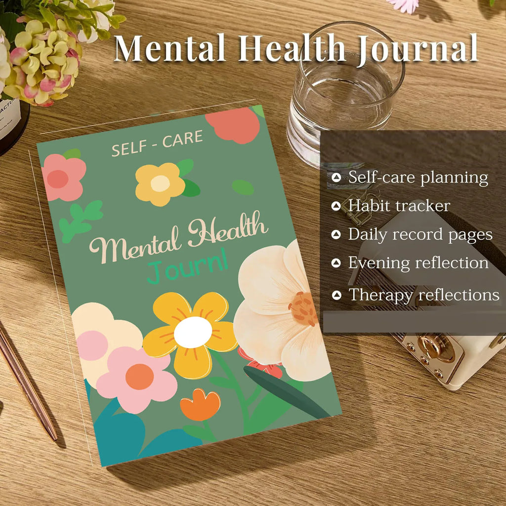 92-Day Mental Health Journal | Mood Tracker & Daily Self-Care Affirmations