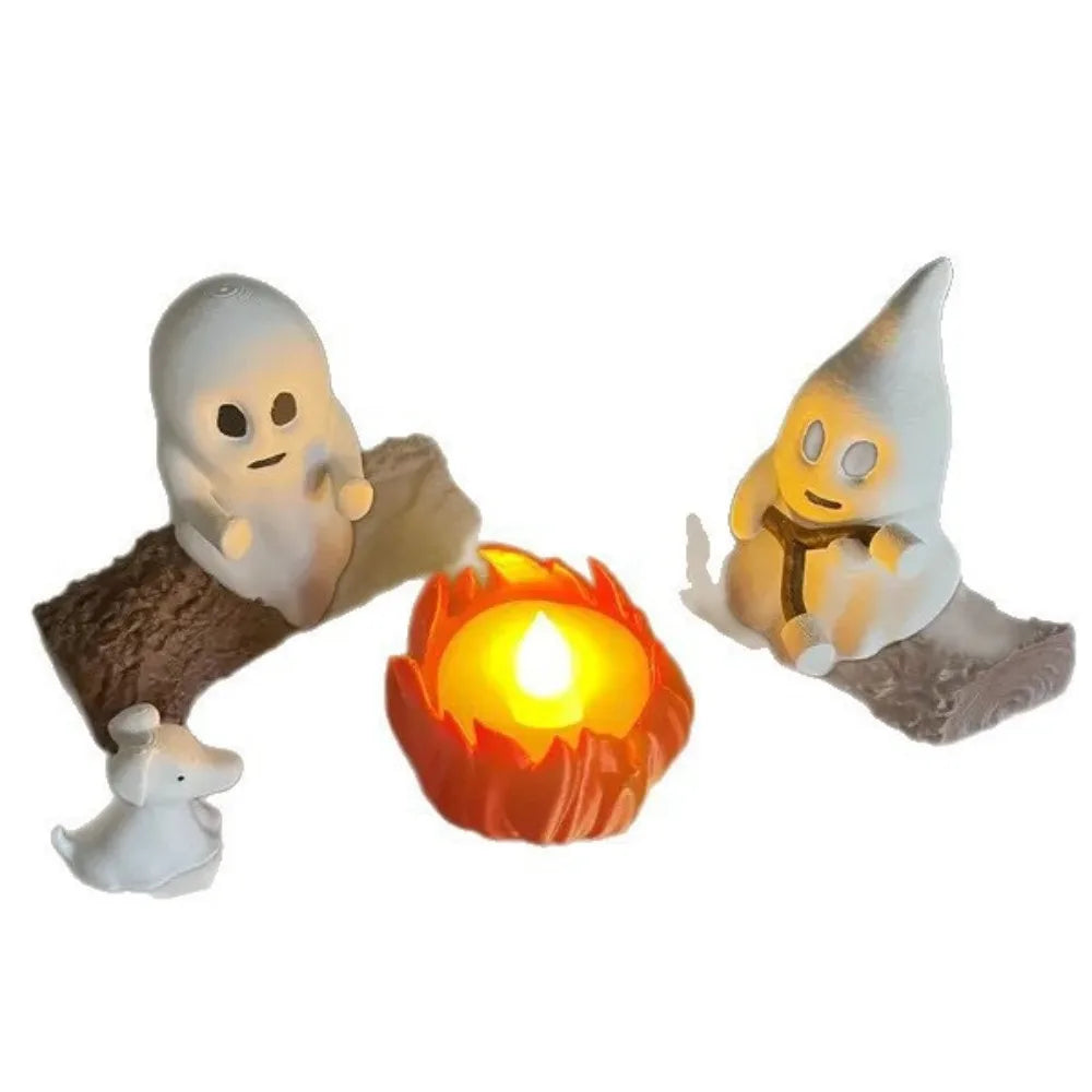 Halloween Ghost Campfire Decor Set | Spooky Outdoor Party Props