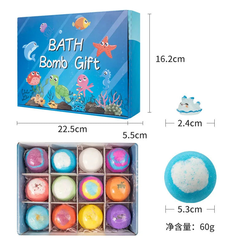 Essential Oil Bath Bomb Set — Relaxing Spa Gift Kit