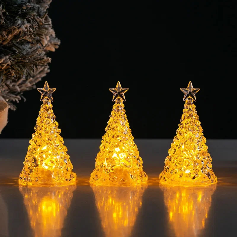 Mini LED Christmas Tree | Resin & Plastic Tabletop Decor