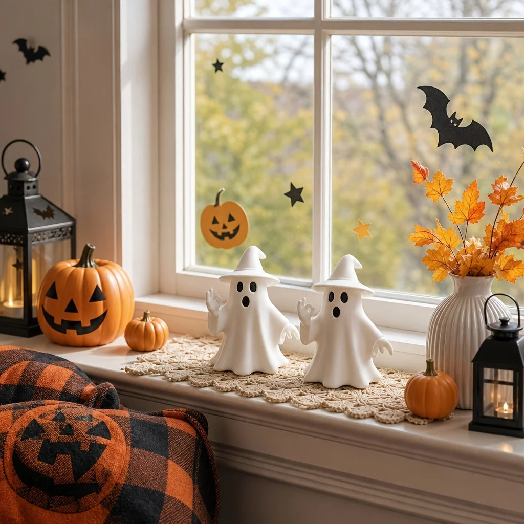 OK Ghost 3D Figurine | Funny Halloween Decor Ornament