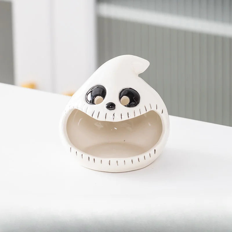 Halloween Ceramic Tealight Holder | Pumpkin, Witch & Monster Candle Holders