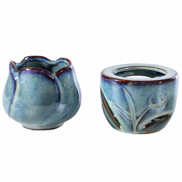 Aromatherapy Tulip Shaped Ceramic Incense Burner