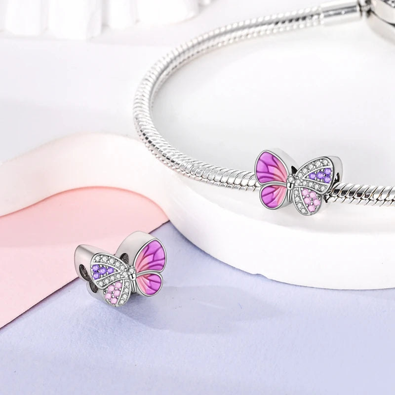 925 Sterling Silver Charm Pendant | Hearts, Bows, Butterflies & More