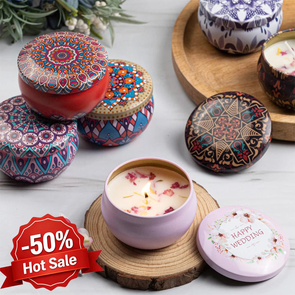 Dried Flower Scented Candles for Aromatherapy
