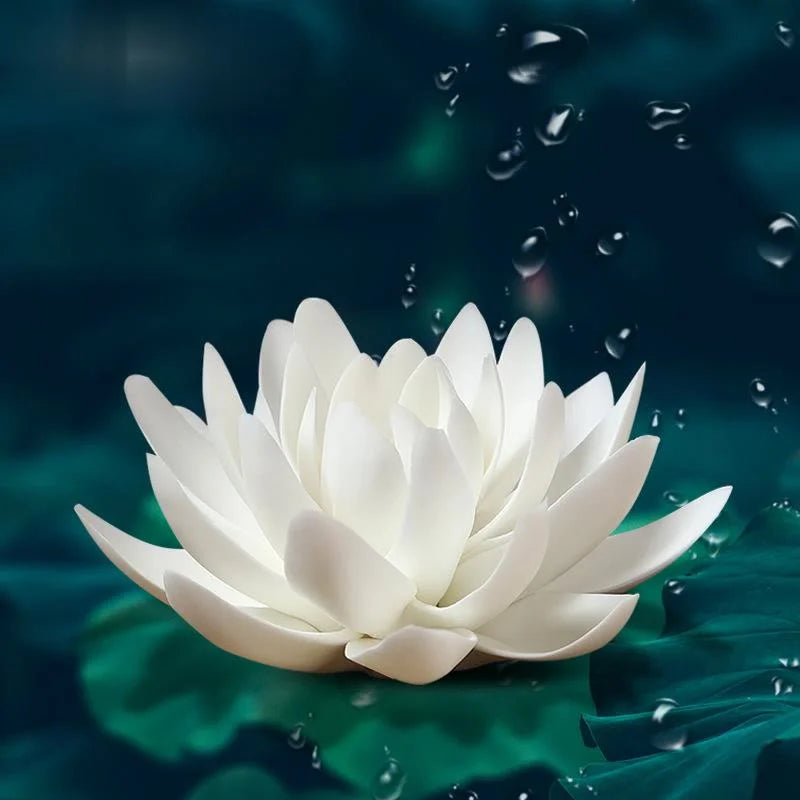 Ceramic White Lotus Incense Burner | Stick Holder & Censer