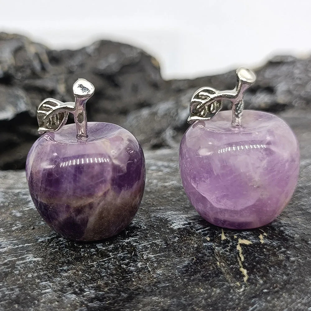 Mini Crystal Apple Gift Set | 7-Piece Stone Collection