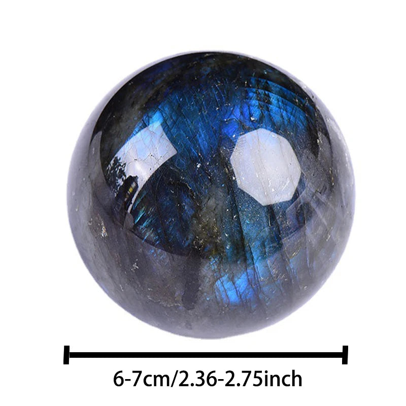 Natural Labradorite Crystal Sphere | Mystic Flash · Intuition, Protection & Magic