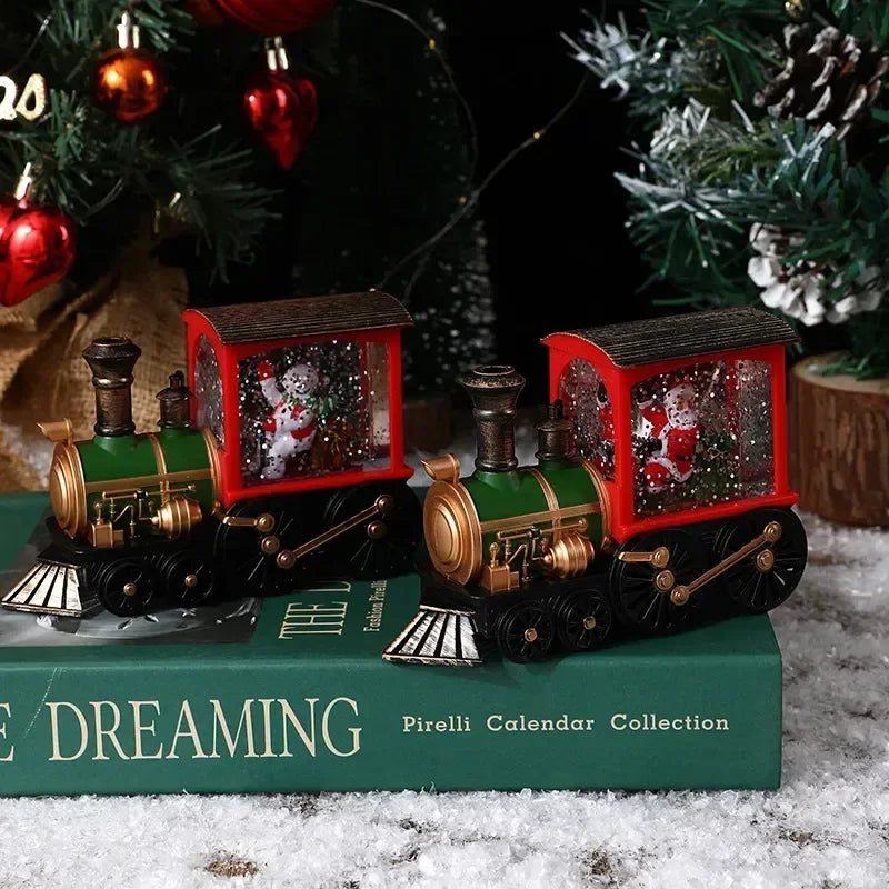 Light-Up Christmas Scene Decorations | Trains & Phone Booths