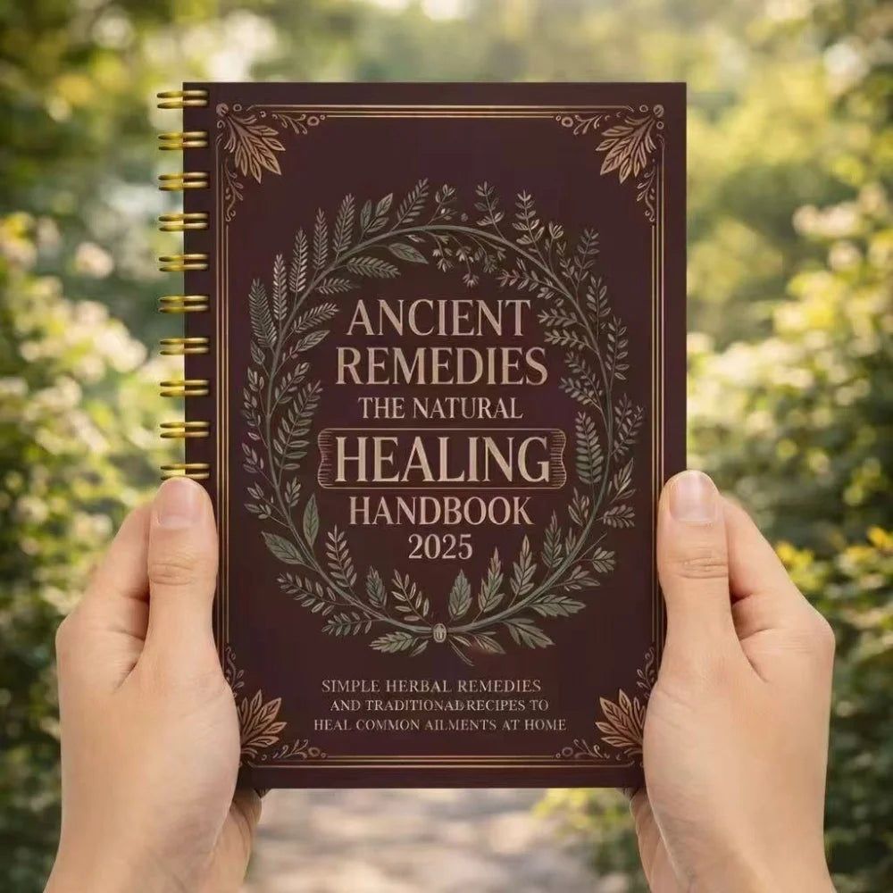 Ancient Remedies 2025 | Natural Healing Spiral Journal & Vintage Wellness Notebook