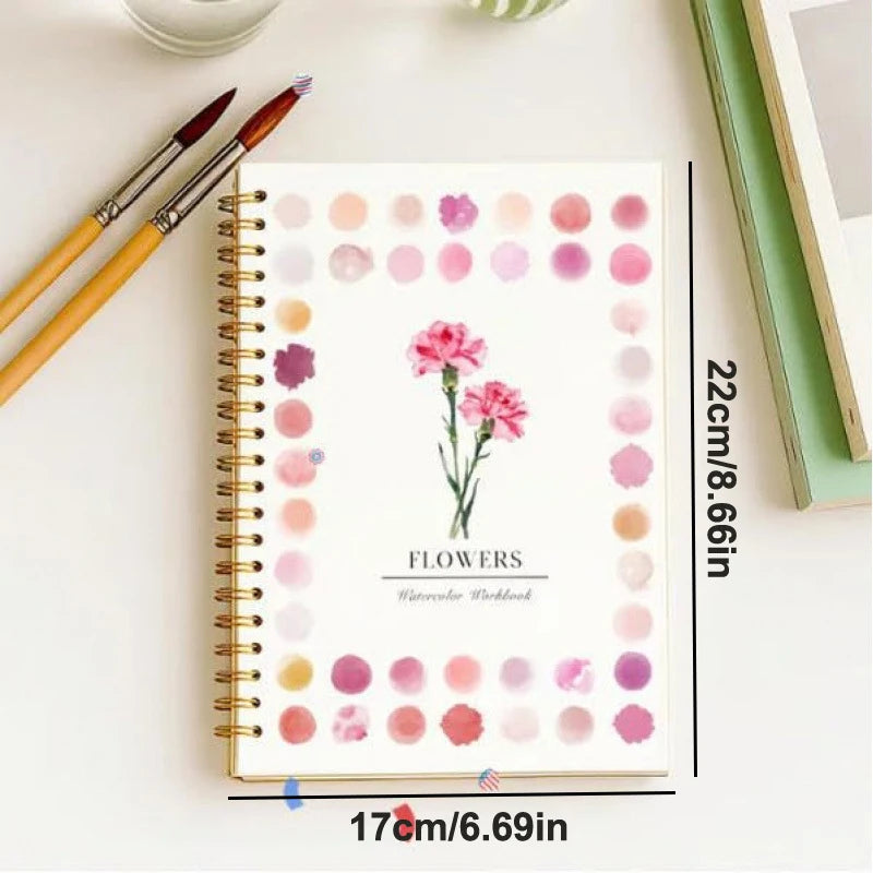 Beginner Watercolor Workbook | 8 Nature & Seasonal Themes