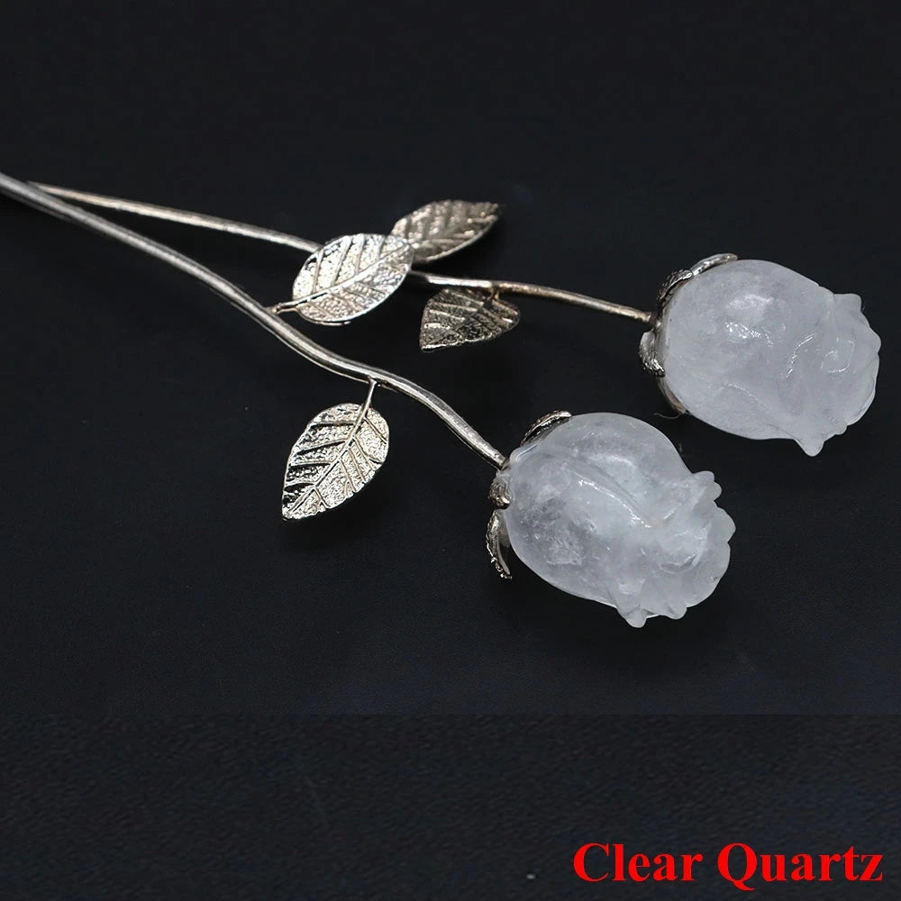 Natural Gemstone Crystal Rose — Bulk Gift Set
