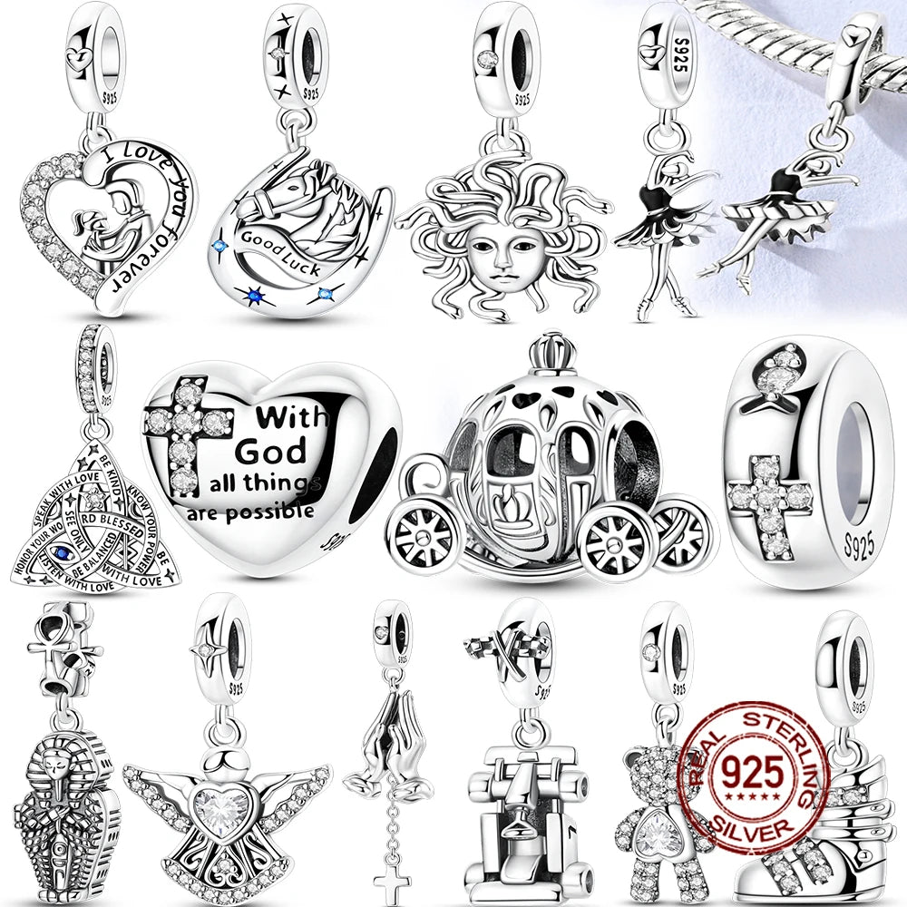 925 Sterling Silver Character Charms – Bracelet Pendants for Women