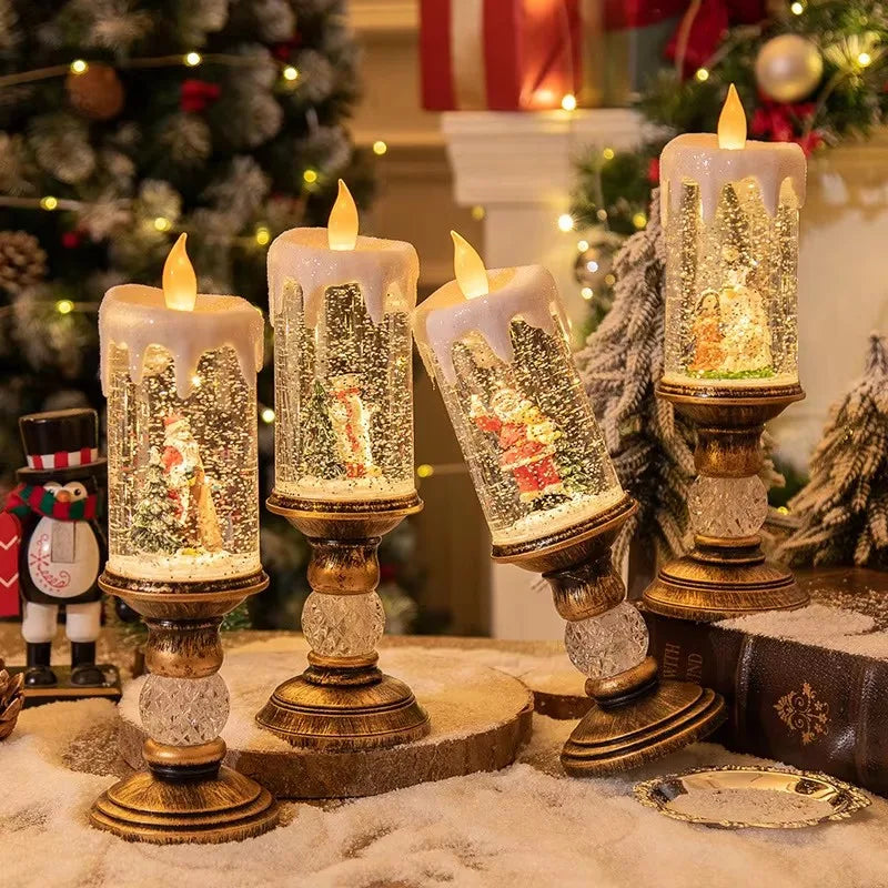 Christmas Snowflake Wind Lamp Decoration