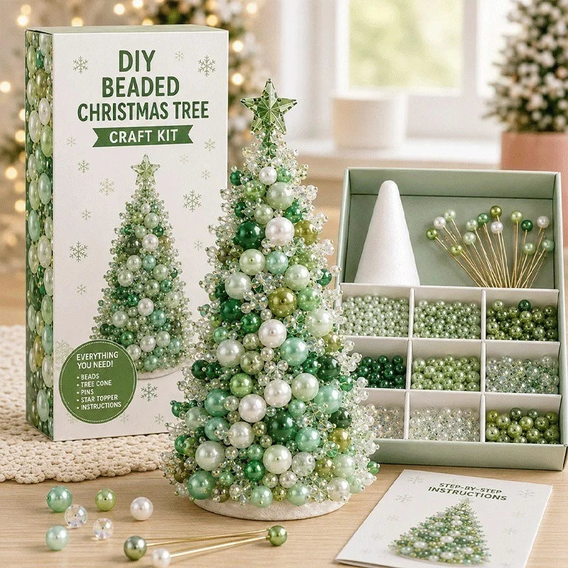 DIY Beaded Holiday Tree Kit | Christmas & Halloween Styles