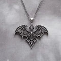 Vampire Bat Necklace | Gothic Bat Charm Choker | Halloween Witch Jewelry Gift