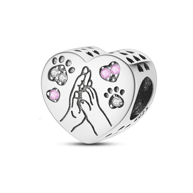 925 Sterling Silver Charm Pendant | Hearts, Bows, Butterflies & More