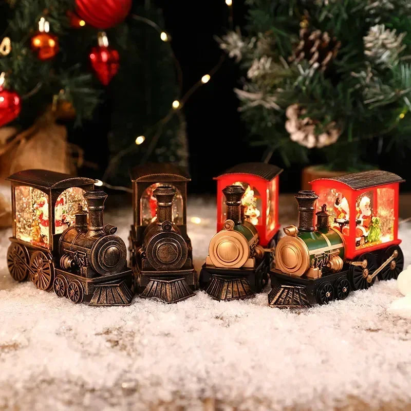 Light-Up Christmas Scene Decorations | Trains & Phone Booths