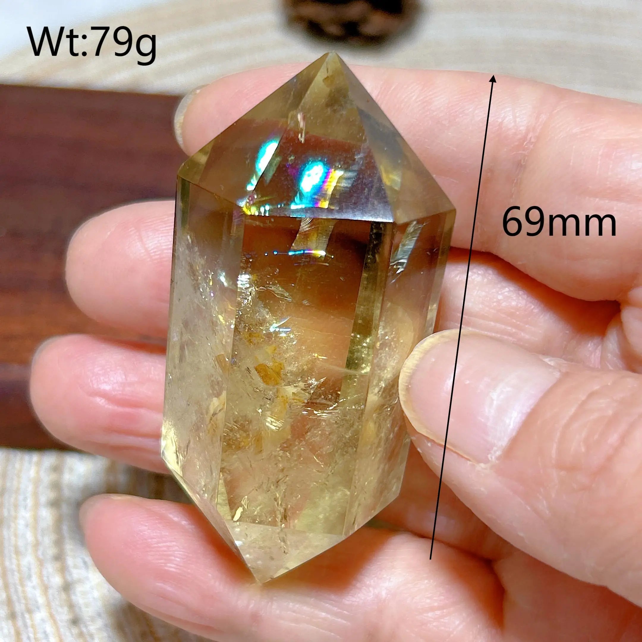 Smoky Citrine Double Tower Crystal