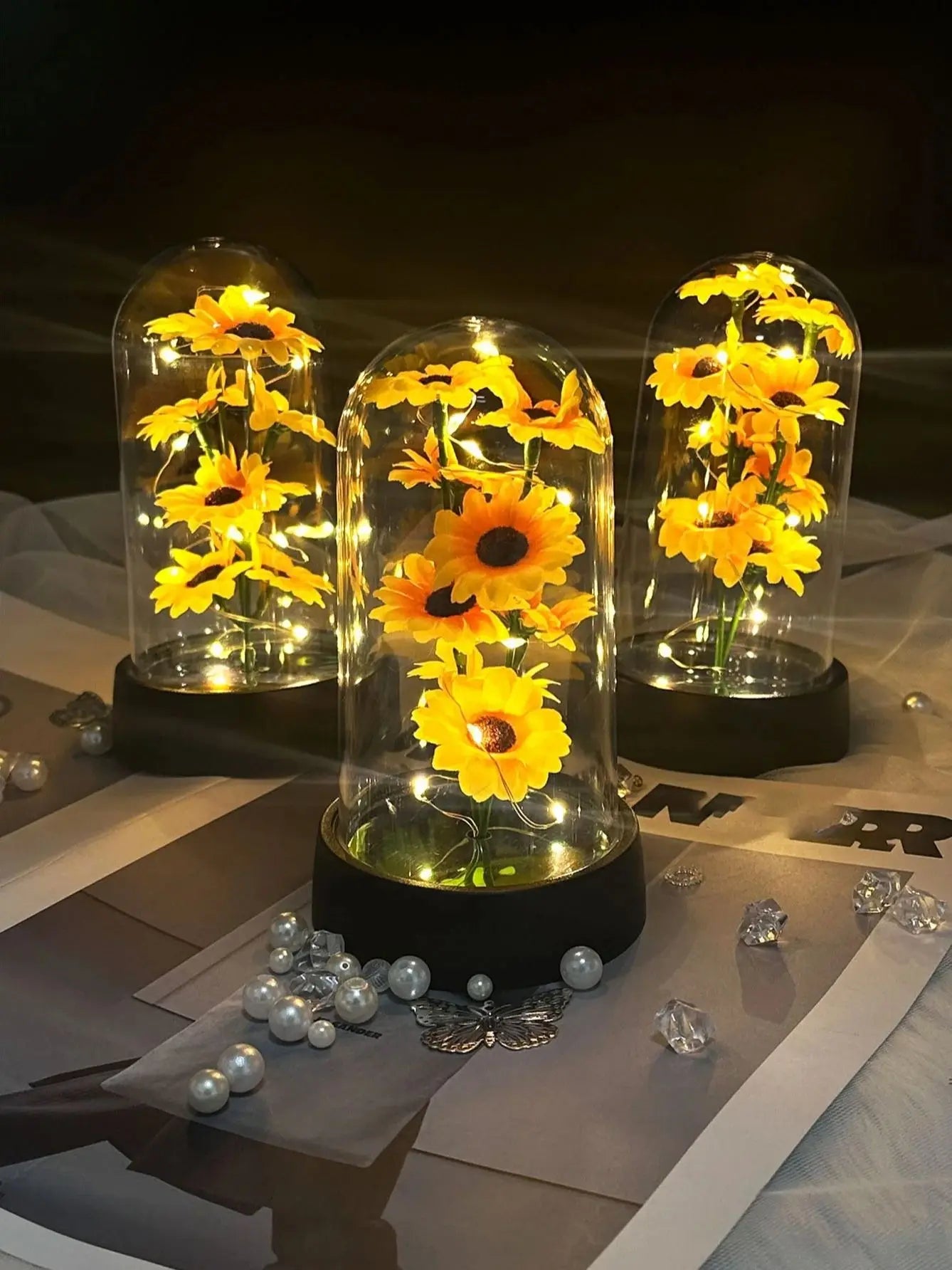 Golden Sunflower Eternal Flower Gift