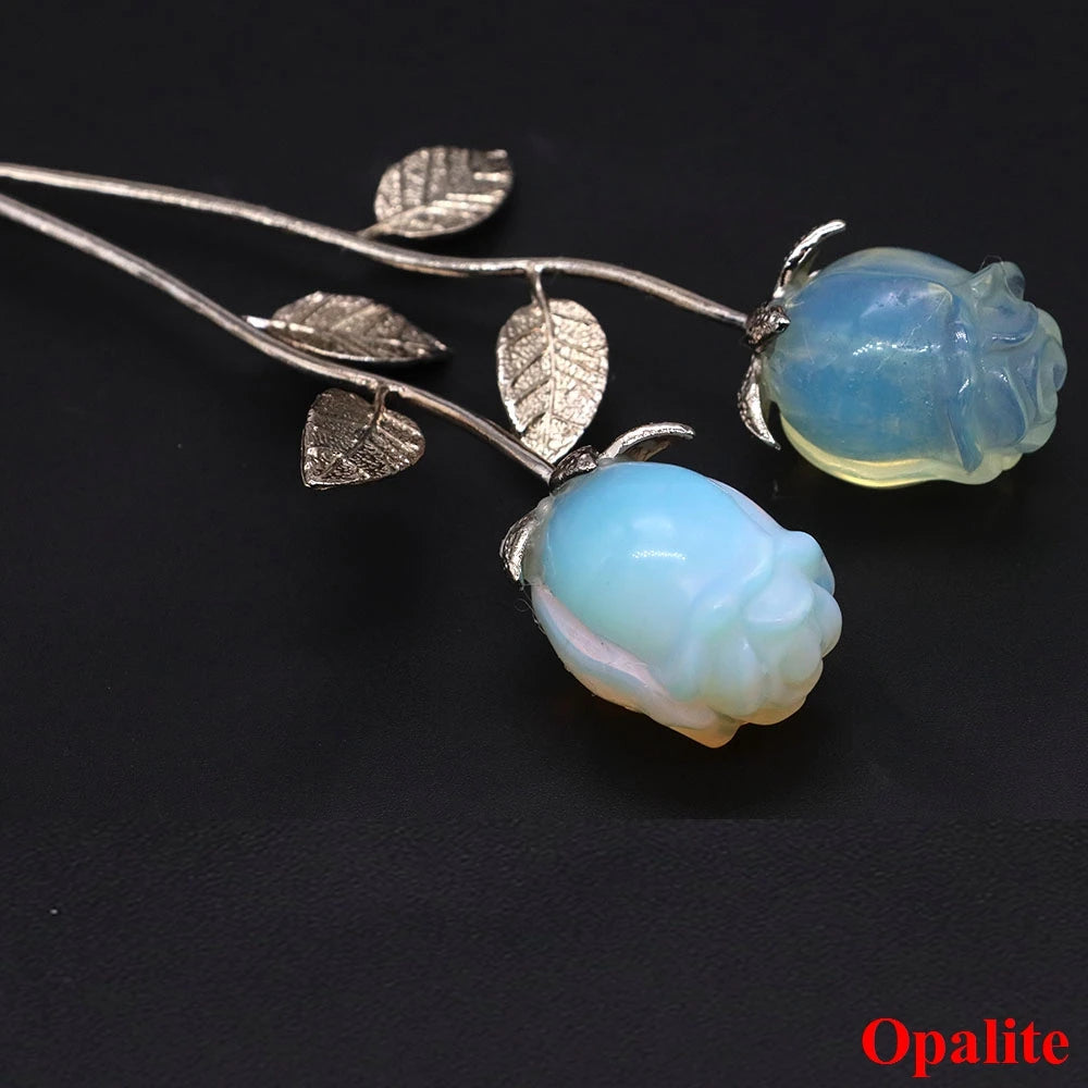 Natural Gemstone Crystal Rose — Bulk Gift Set
