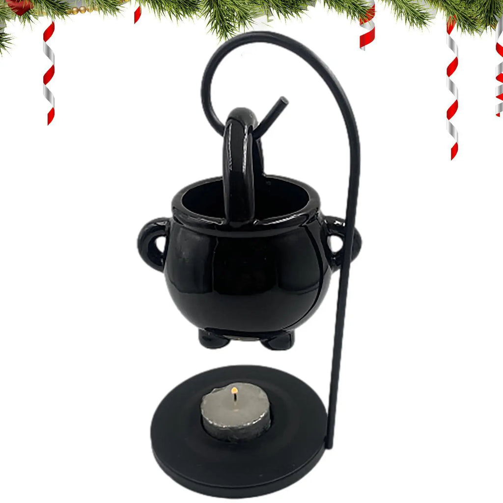 Witch Cauldron Wax Melt & Oil Burner | Hanging Halloween Aroma Diffuser