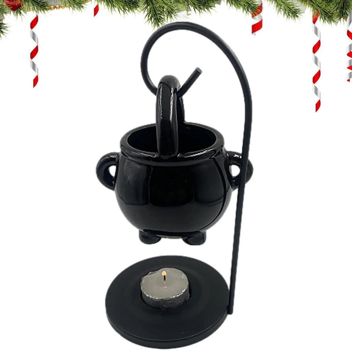 Witch Cauldron Wax Melt & Oil Burner | Hanging Halloween Aroma Diffuser