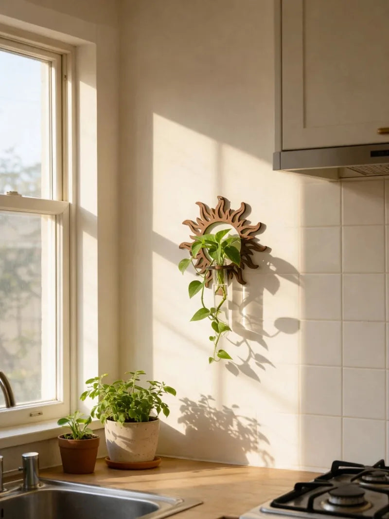 Wooden Wall Propagation Station | Sun, Jellyfish & Lantern