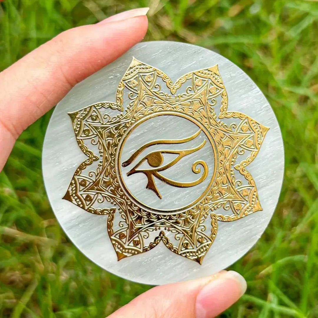 Natural Crystal Selenite Charging Plate