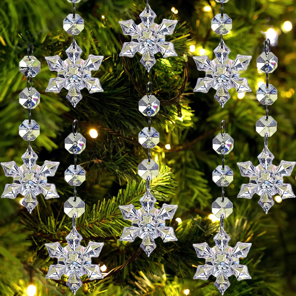 Winter Acrylic Snowflake Ornaments | Sets of 10, 20 or 30