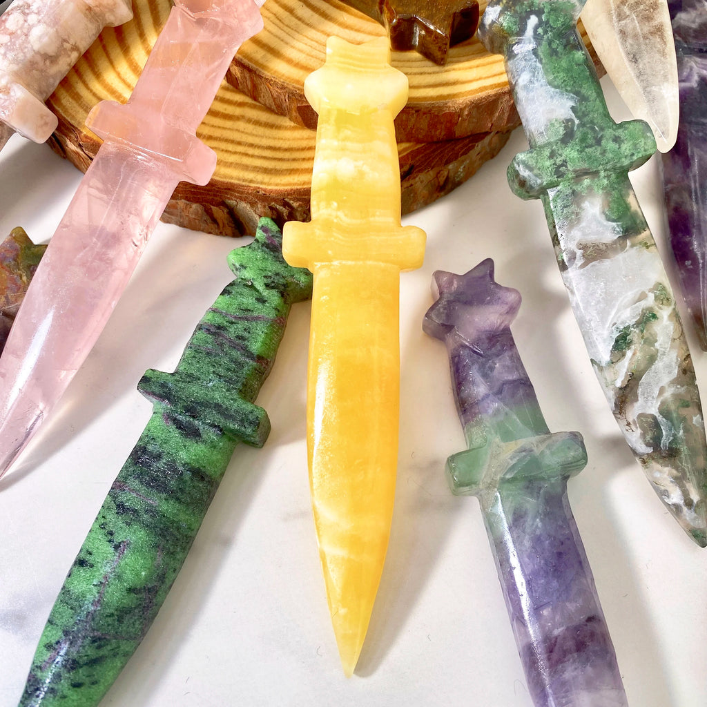 Crystal Knife Carving | Decorative Stone Athame
