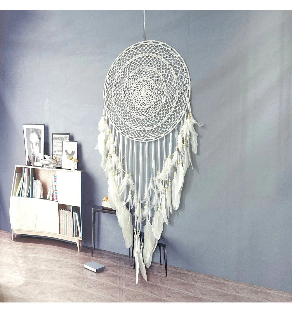 Feather & Reverie Large Boho Dreamcatcher