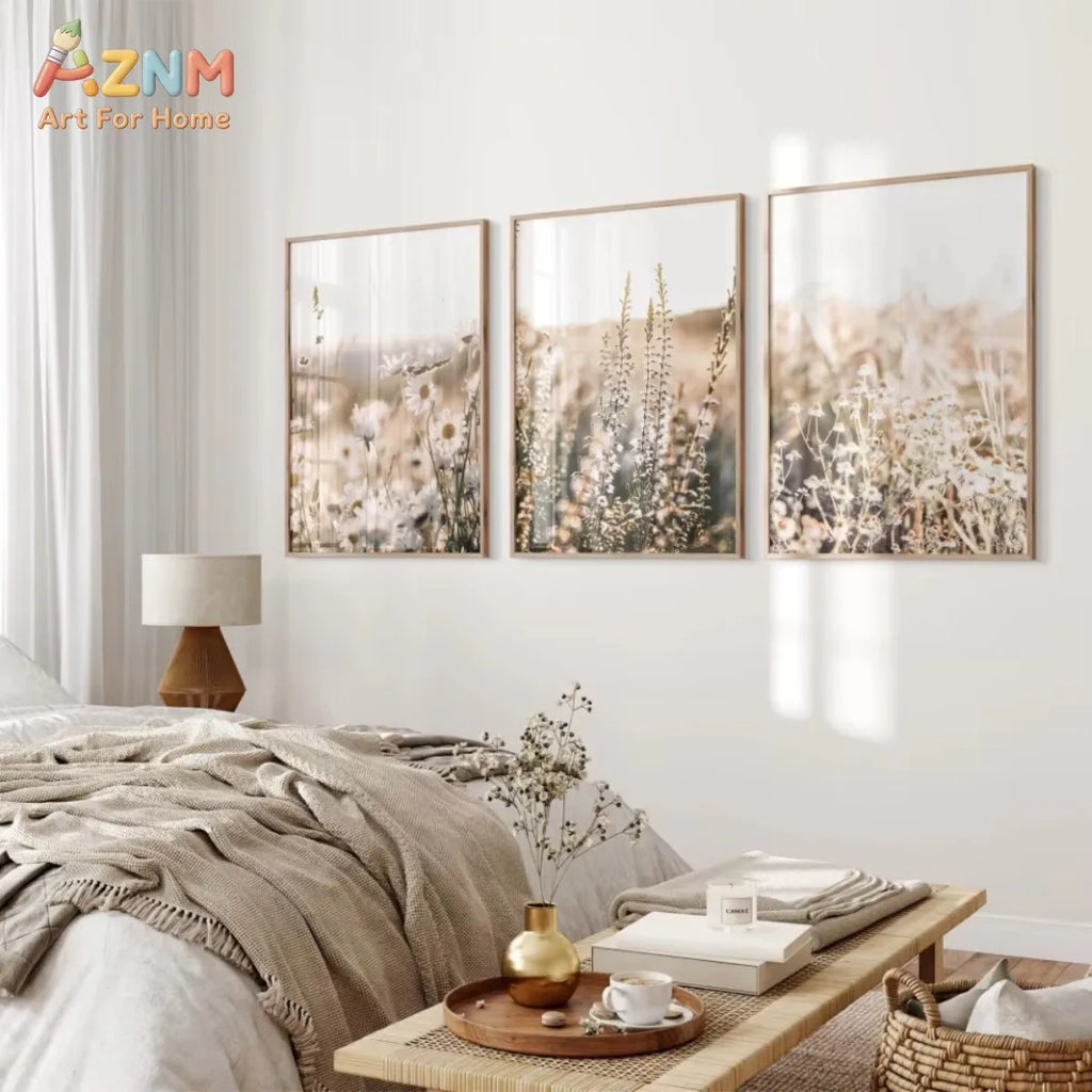 Muted Wildflower Photography Print | Neutral Botanical Wall Art