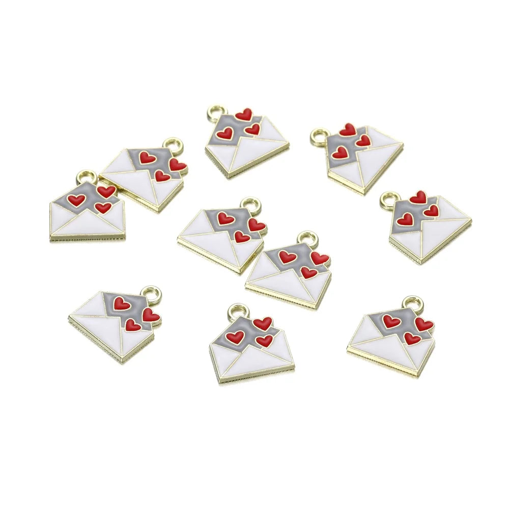 Mixed Colorful Enamel Charms – 10pcs DIY Bracelet & Necklace Pendants