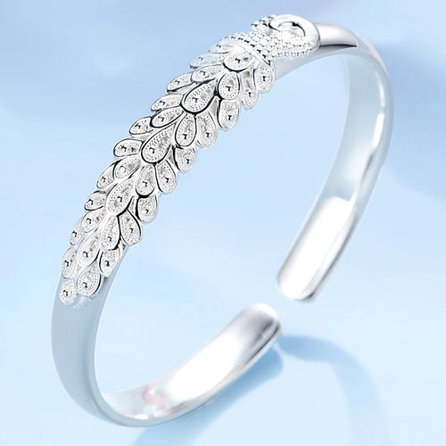 925 Sterling Silver Elegant Peacock Bracelet