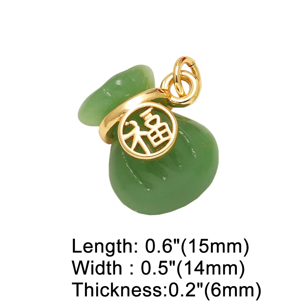 Cubic Zirconia Heart Charms for Jewelry Making – Copper DIY Bracelet Pendants