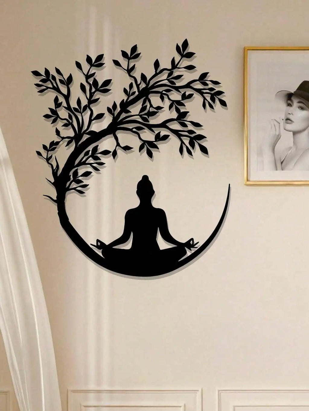 Tree of Life & Buddha Metal Wall Art