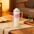 40 oz Insulated Stainless Steel Tumbler with Handle & Straw