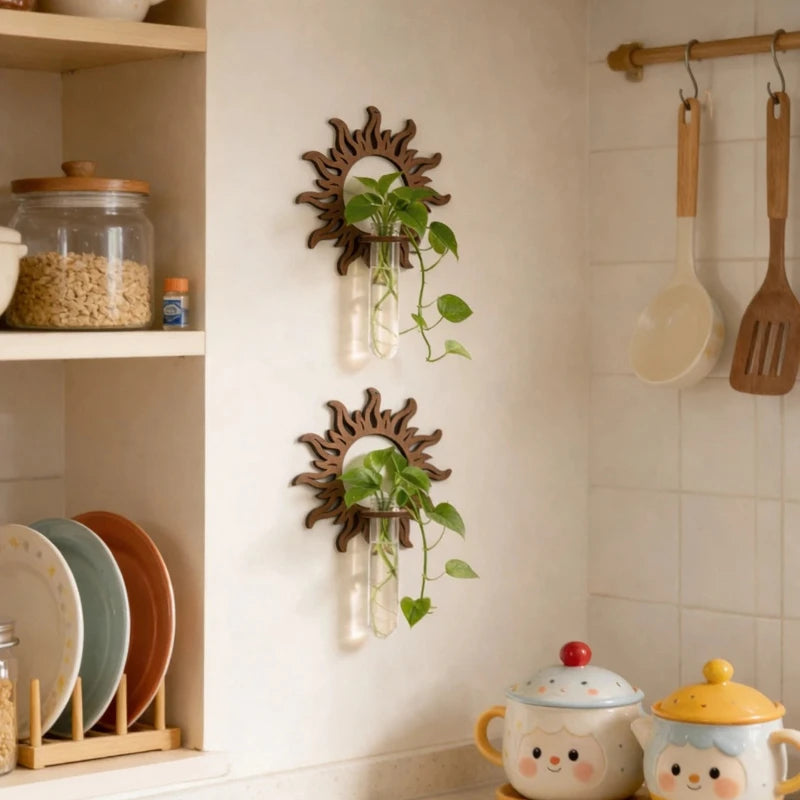 Wooden Wall Propagation Station | Sun, Jellyfish & Lantern