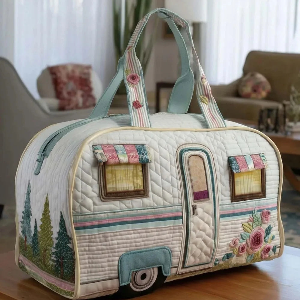 Quilted Duffle Bag | 3D Nature Scene Weekend & Gym Travel Bag