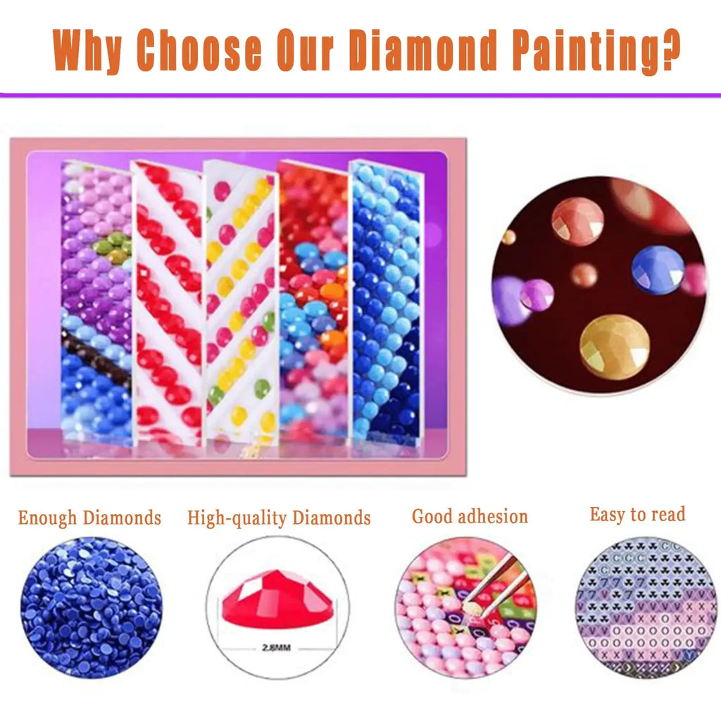 Mountain Lake Diamond Painting Kit | Full Square or Round Drill