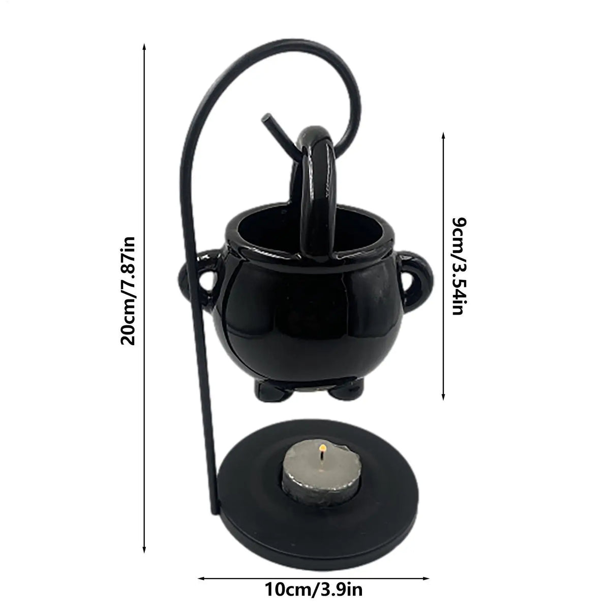 Witch Cauldron Wax Melt & Oil Burner | Hanging Halloween Aroma Diffuser