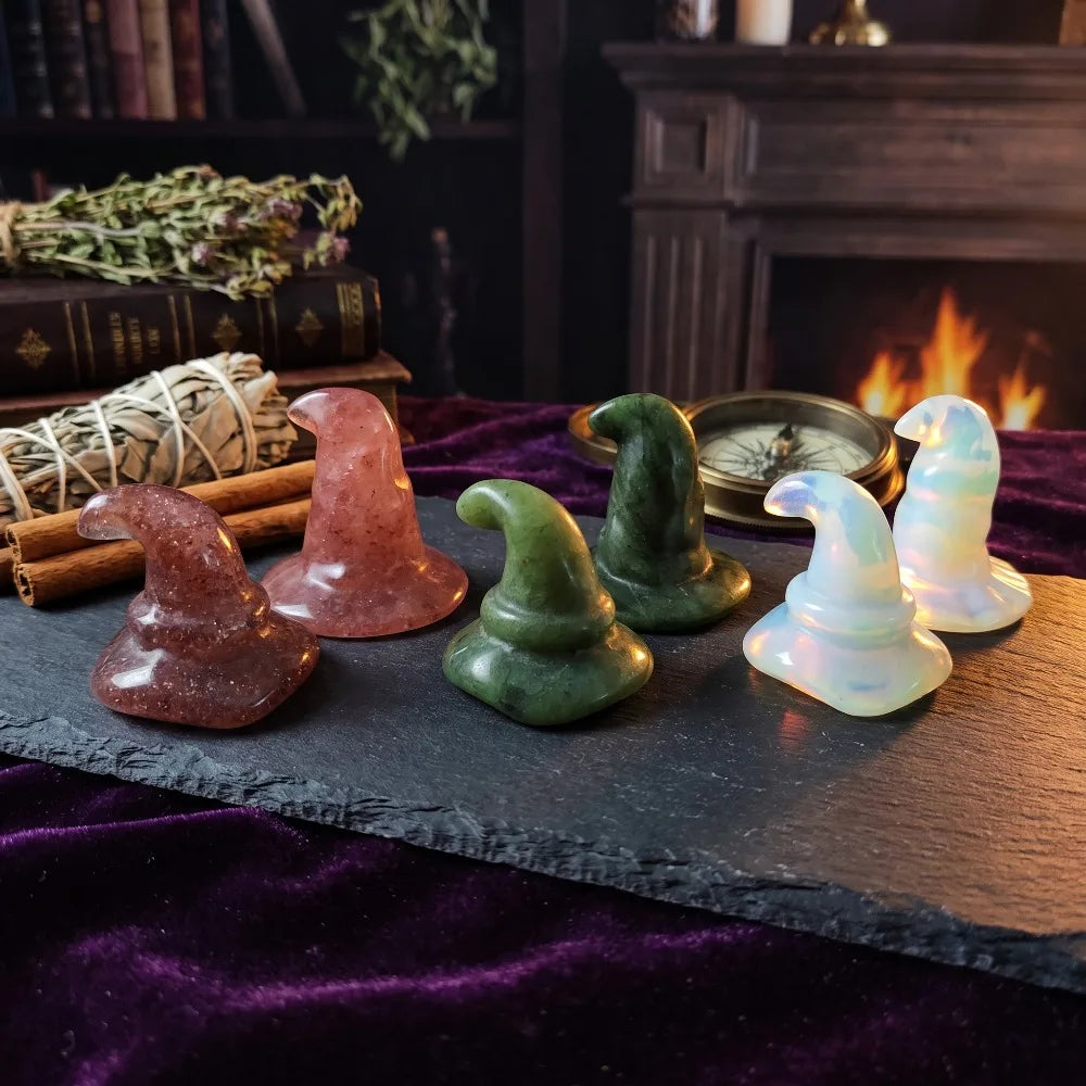 Mini Witch Hat Ornament | Crystal-Inspired Décor