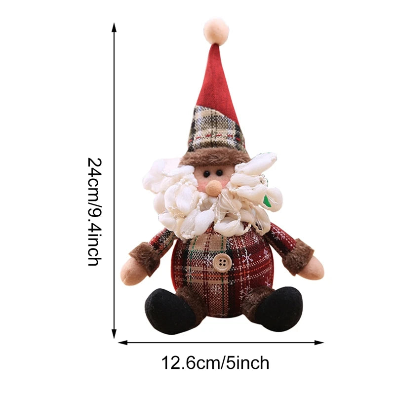 Cozy Plaid Christmas Characters | Singles or 3-Piece Set