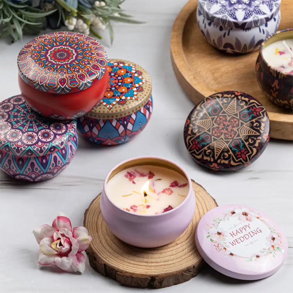 Dried Flower Scented Candles for Aromatherapy
