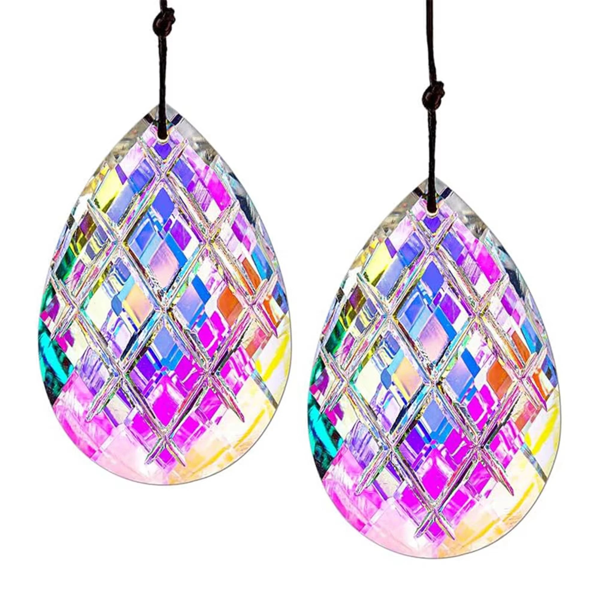 Crystal Glass Waterdrop Suncatcher Prism Pendant