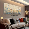Wildflower Meadow Tall Canvas Print | Vertical Abstract Wall Art