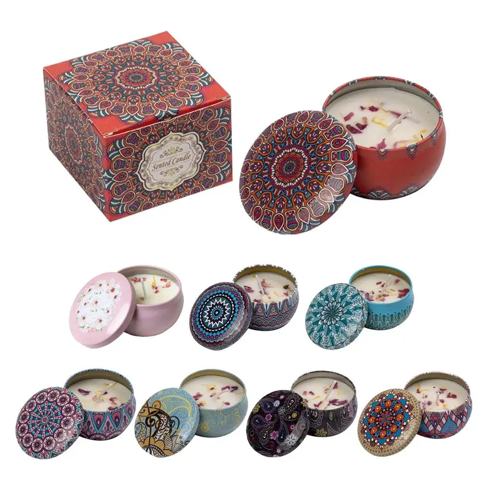 Dried Flower Scented Candles for Aromatherapy