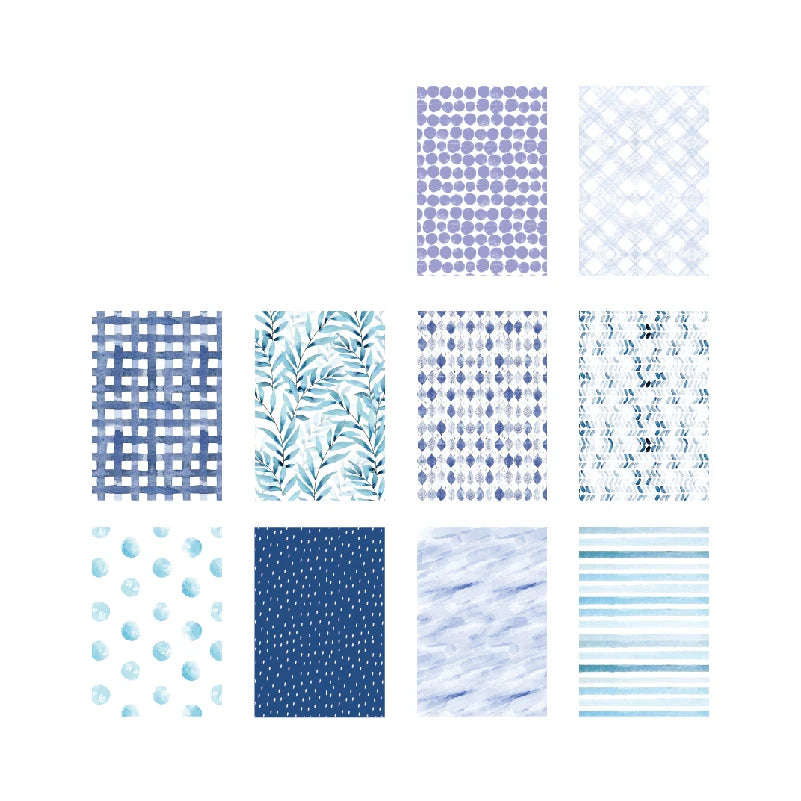 Kawaii Paper Cards for Journaling & Scrapbooking — 50 Pcs DIY Collage & Photocard Decoration Set